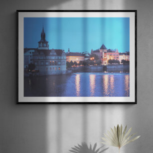 Affiche Prague Night Fine Art Photographie Imprimer