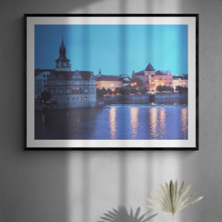 Affiche Prague Night Fine Art Photographie Imprimer