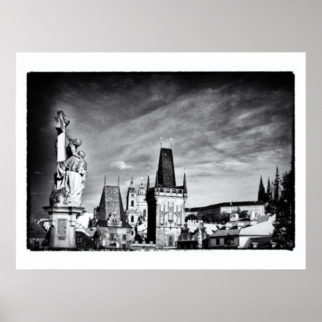 Affiche Prague & tour de la tour Charles /Tchèque (Devant)