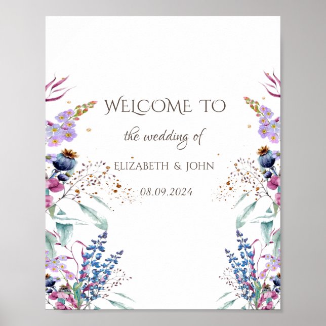 Affiche Prairie de fleurs sauvages (Devant)
