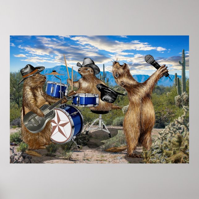 Affiche Prairie Dogs Band (Devant)