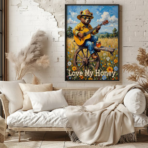 Affiche Prairie Pickin' : Tune à roue de l'ours