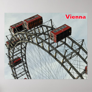 Affiche Prater Ferris wheel, Vienne, Autriche
