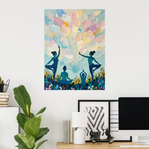 Affiche Pratique paisible du yoga