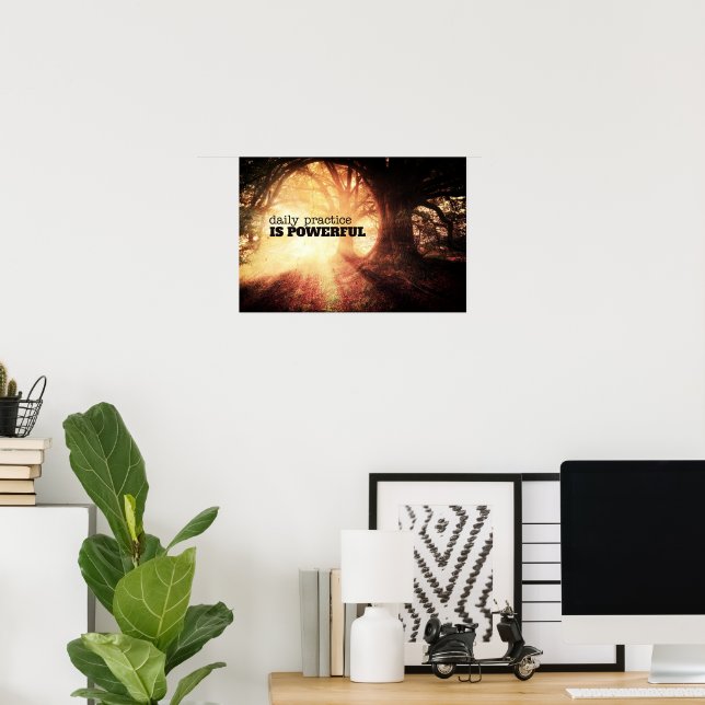 Affiche Pratique Quotidienne (Bureau à domicile)