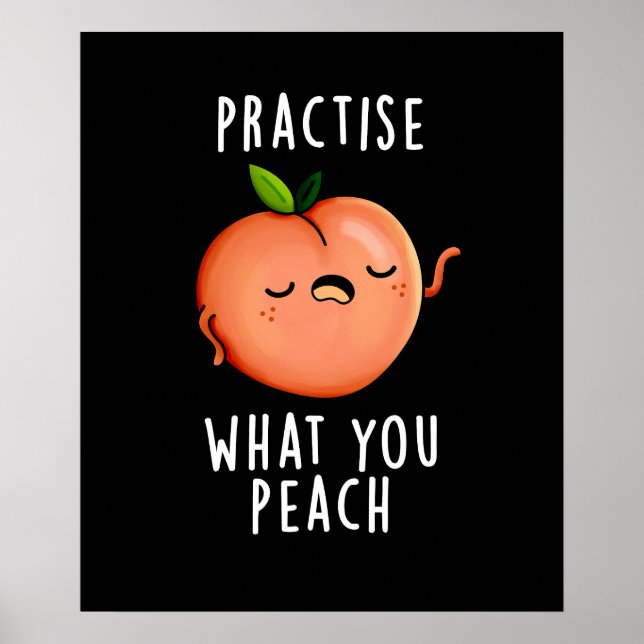 Affiche Pratiquez ce que vous brossez Positif Fruit Pun Da (Devant)