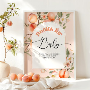 Affiche Pratiquez des livres pour bébé. Livres de fruits p