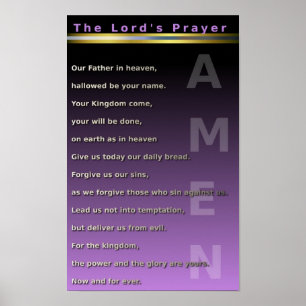 Affiche Prayer du seigneur