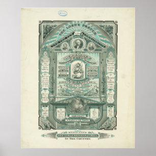 Affiche Prayer et Dix commandements du seigneur