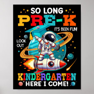 Affiche Pré-k Graduation Funny Préscolaire Graduate Boys G