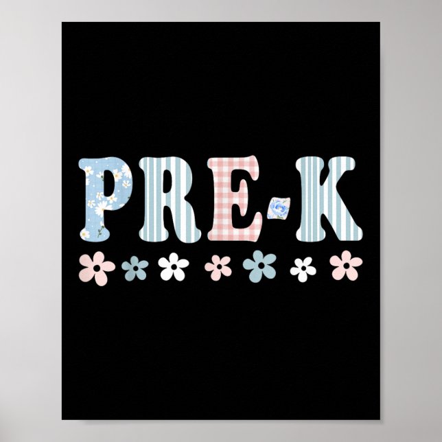 Affiche Pré-K Premier Jour De L'École Étudiants De L'École (Devant)