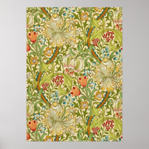 Affiche Pré-raphate de William Morris Golden Lily Vintage