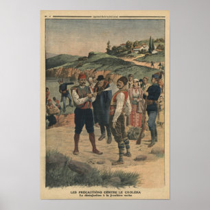 Affiche Précautions prises pour empêcher le choléra