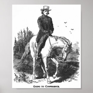 Affiche Prédicateur d'équitation de circuit