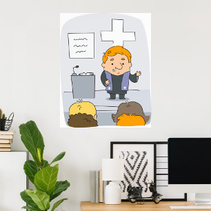 Affiche Prédication du ministre de l'Église