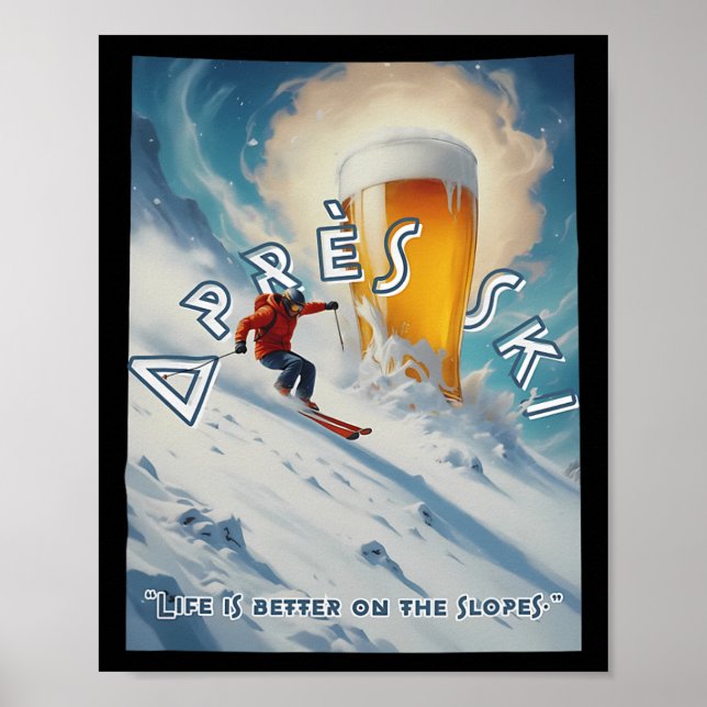 Affiche Préférez Les Skis Sur Les Pistes (Devant)