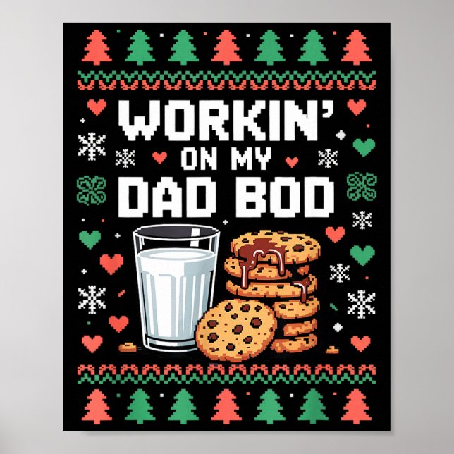 Affiche Pregnancy New Mom Baby Pregnant Christmas Matching (Devant)