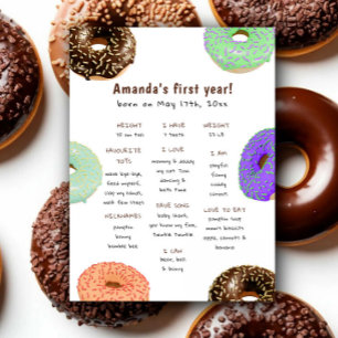 Affiche Premier anniversaire de Donuts Milestone Anniversa