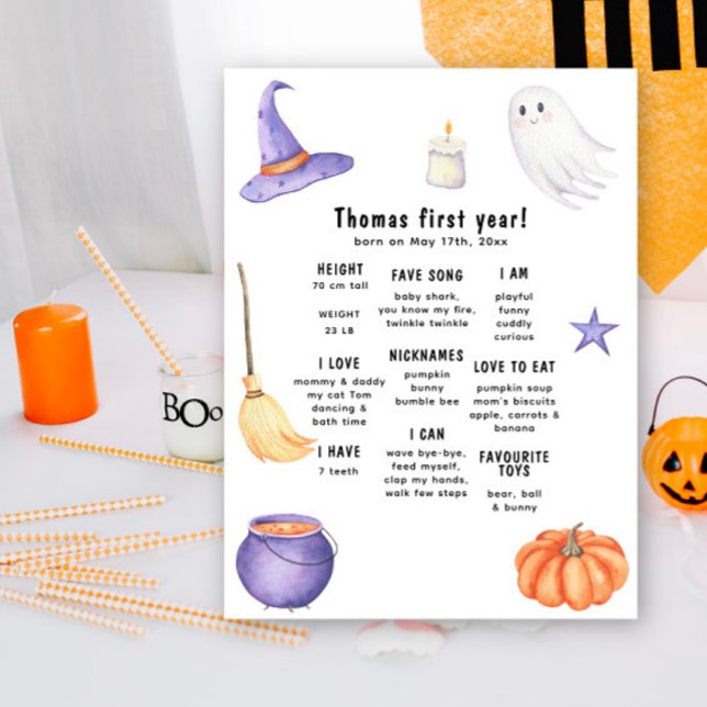 Affiche Premier anniversaire de Spooky One étape important (Créateur téléchargé)