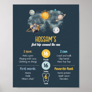 Affiche Premier anniversaire Jalons Espace extra-atmosphér