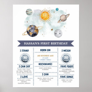 Affiche Premier anniversaire Jalons Espace extra-atmosphér