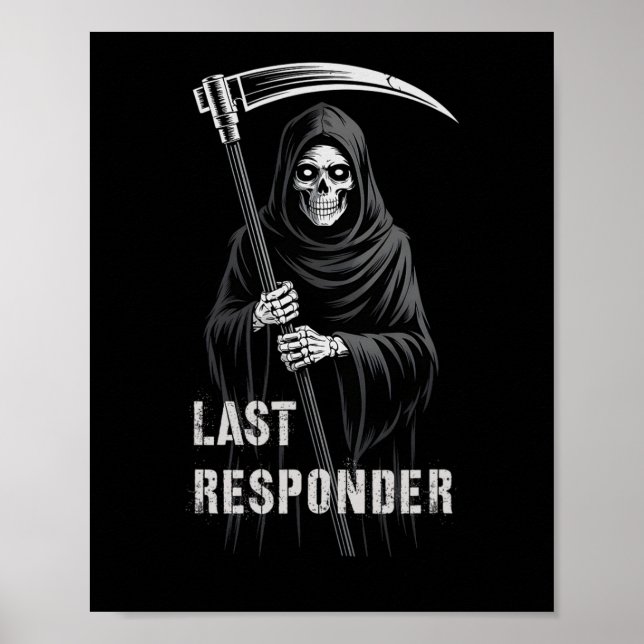 Affiche Premier Dernier Répondeur Sarcastique Grim Reaper  (Devant)