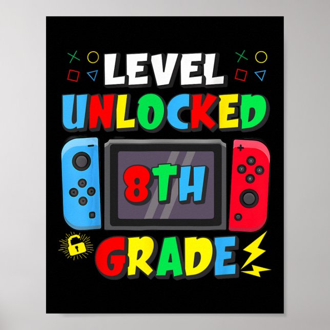 Affiche Premier jour de 8e année niveau débloqué jeu Ck à  (Devant)