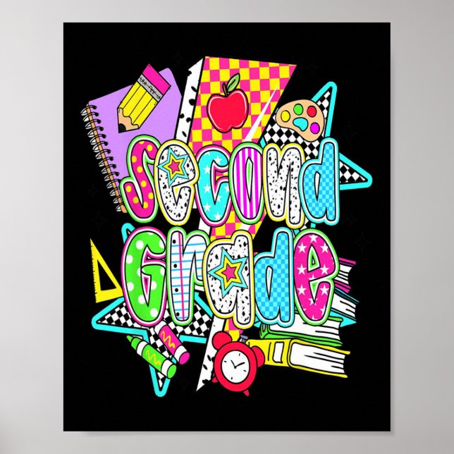 Affiche Premier jour de deuxième année Bundle floral pour  (Devant)