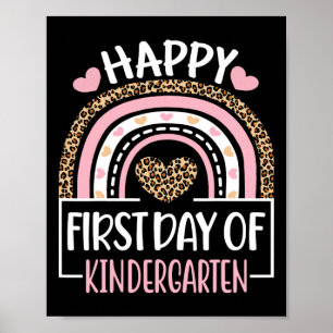 Affiche Premier Jour de jardin d'enfants s'amuser Retour à