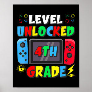Affiche Premier jour de la 4e année niveau débloqué jeu Ck