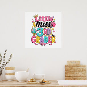 Affiche Premier jour de la troisième petite Miss 3e année