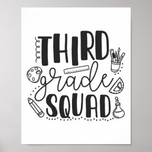 Affiche Premier Jour De L'École Troisième Classe Enseignan