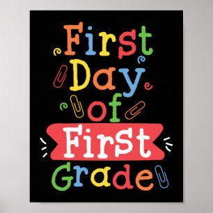 Affiche Premier Jour De Première Année Bonjour Enseignant