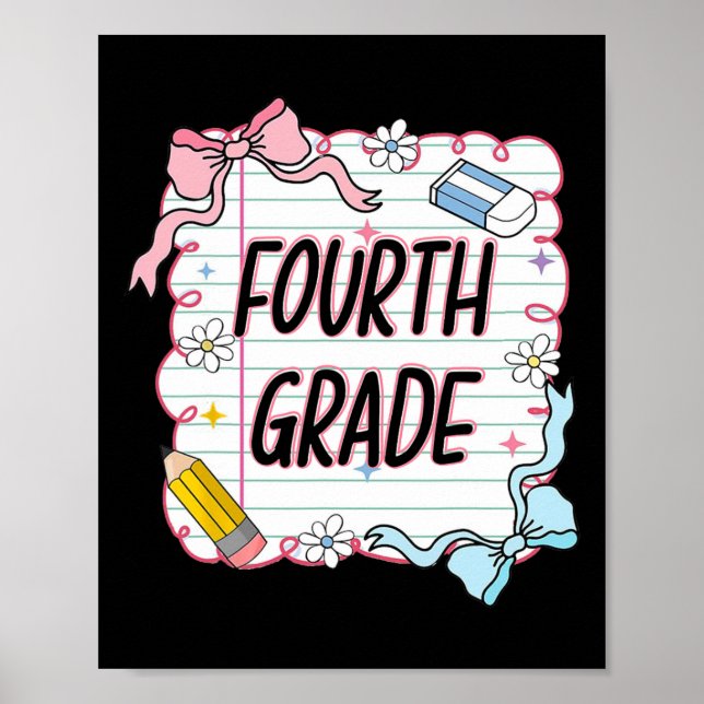 Affiche Premier Jour D'école Fillette Coquette1  (Devant)