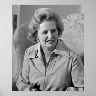 Affiche Premier ministre britannique Margaret Thatcher