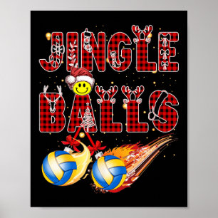 Affiche Premier Noël Comme Papa Jingle Volleyball Papa Onc