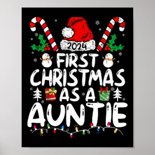 Affiche Premier Noël Comme Une Famille Tante Correspondant