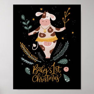 Affiche premier noël pour bébé