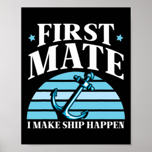 Affiche Premier Officier Je Fais Arriver Le Bateau Yacht M