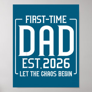 Affiche Premier Papa Estimé 2026 Laissez Le Futur Papa Cha