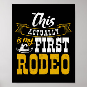 Affiche Premier Rodéo Cowboy Hut Horse Ranch Horseback Rid