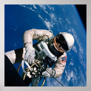 Affiche Premier Spacewalk américain (Gémeaux 4)