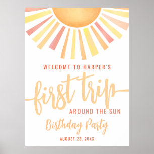 Affiche Premier Tour Autour Du Soleil 1er Anniversaire Bie