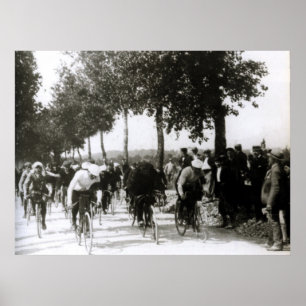 Affiche Premier Tour de France 1903 Premier Kilomètre Cycl