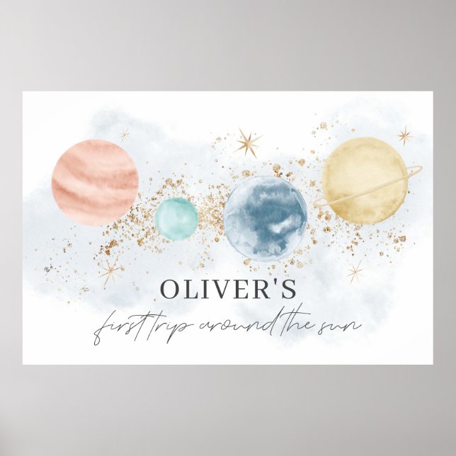 Affiche Premier Voyage Autour De La Bannière Soleil (Devant)