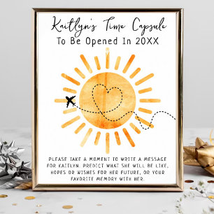 Affiche Premier Voyage Autour Du Jeu De Capsule Sun Time