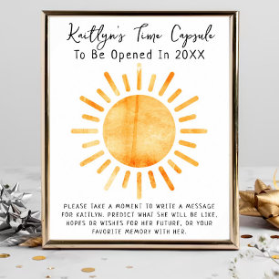 Affiche Premier Voyage Autour Du Jeu De Capsule Sun Time