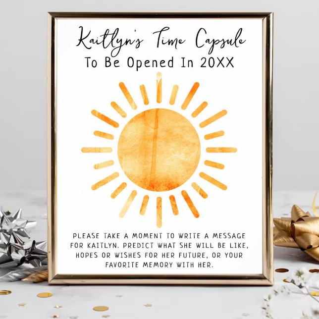 Affiche Premier Voyage Autour Du Jeu De Capsule Sun Time (Créateur téléchargé)