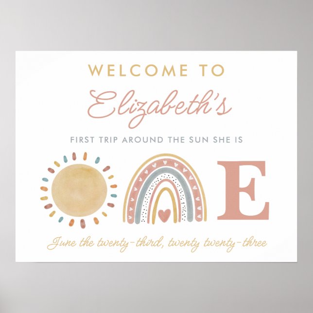 Affiche Premier voyage autour du soleil 1er anniversaire B (Devant)