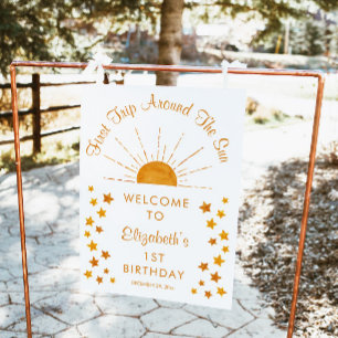 Affiche Premier Voyage Autour Du Soleil 1Er Anniversaire B